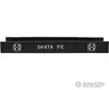 Atlas 893 Decorated Plate Girder Bridge W/Code 100 Track -- Santa Fe (Black White) Tunnels & Bridges