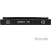 Atlas 893 Decorated Plate Girder Bridge W/Code 100 Track -- Santa Fe (Black White) Tunnels & Bridges