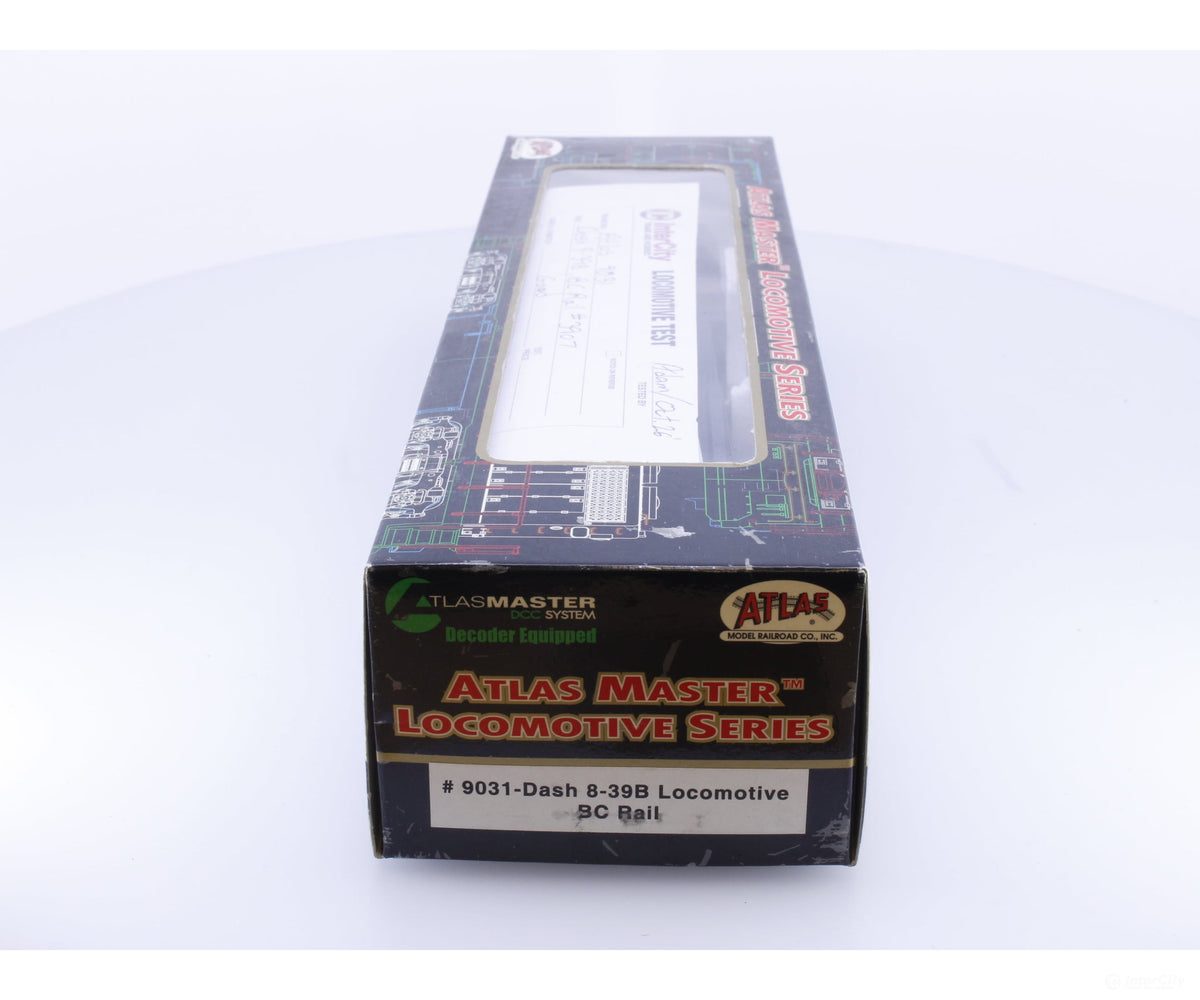 Atlas 9031 HO Dash 8-39B Diesel Locomotive Weathered BC Rail (BCOL) 3907 DCC & Sound - Locomotives