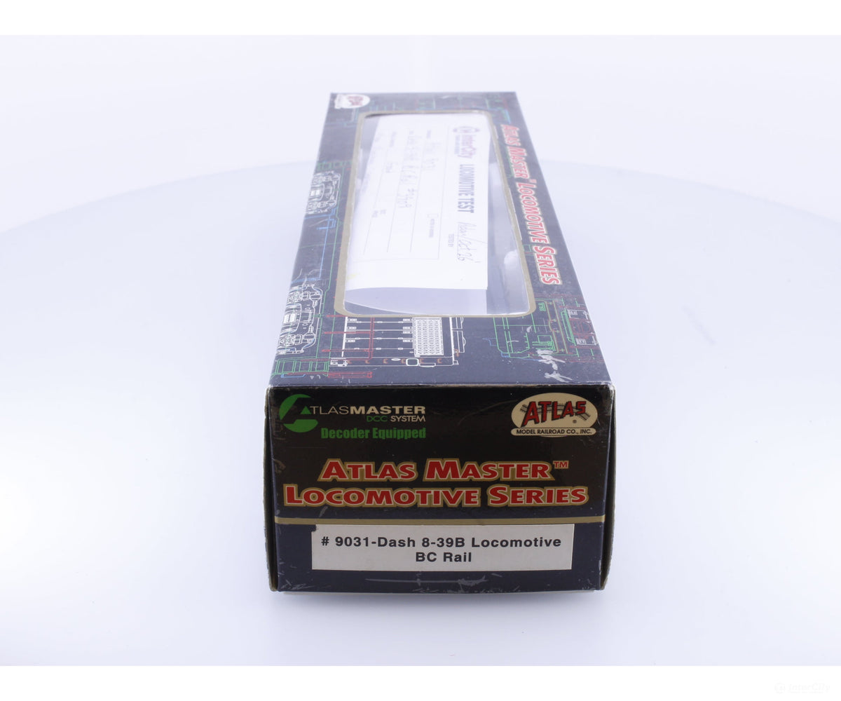 Atlas 9031 HO Dash 8-39B Diesel Locomotive Weathered BC Rail (BCOL) 3909 DCC & Sound - Locomotives