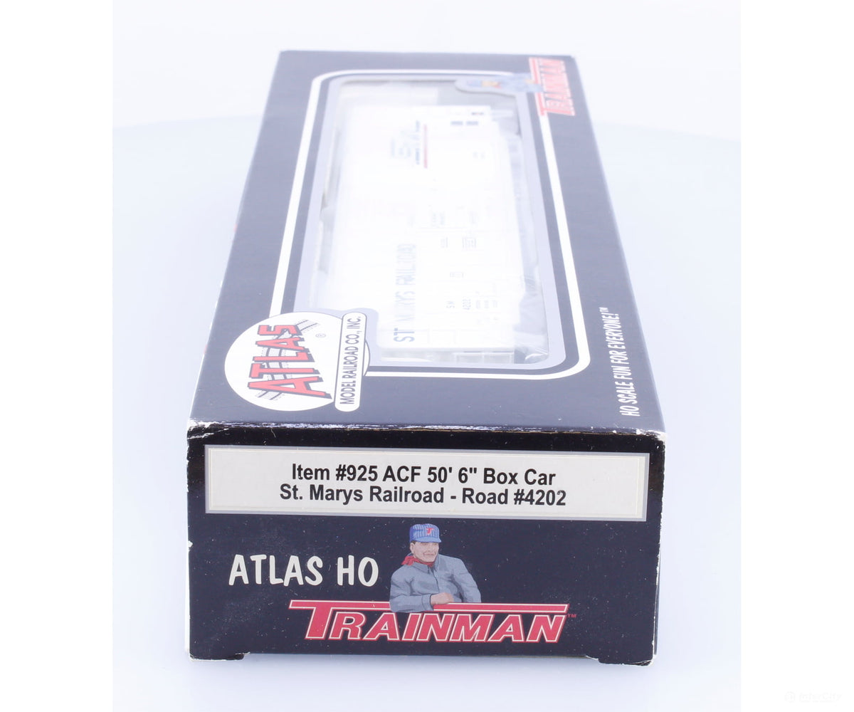 Atlas 925 HO ACF 50’ 6’ Box Car Saint Mary’s Railroad (SM) 4202 - Freight Cars