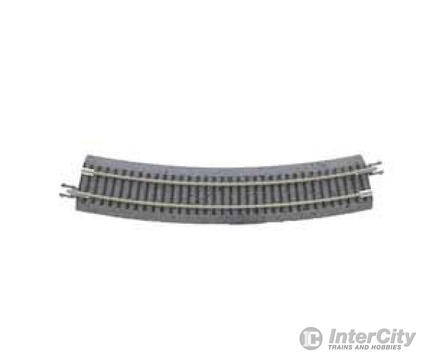 Atlas G2412 Code 65 Curved Track With Gray Ballast - True -- 12-1/2 31.8Cm Radius Pkg(8) & Roadbed