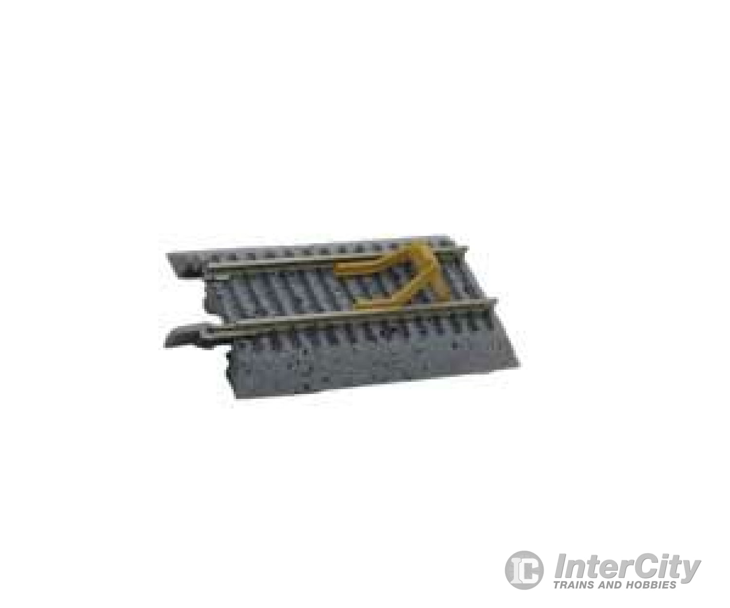 Atlas G2425 Code 65 Straight Bumper With Gray Ballast - True Track -- Yellow 2 5.1Cm Pkg(2) &