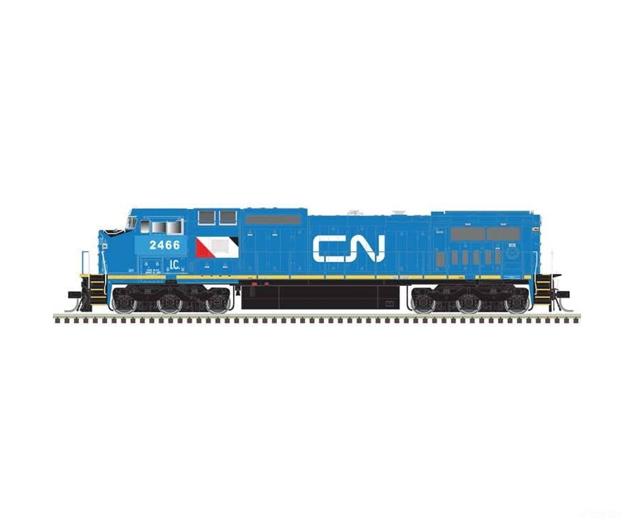 Atlas HO 10004499 GE Dash 8-40CW - LokSound and DCC - Master(R) Gold - Canadian National IC #2466 (blue white black)