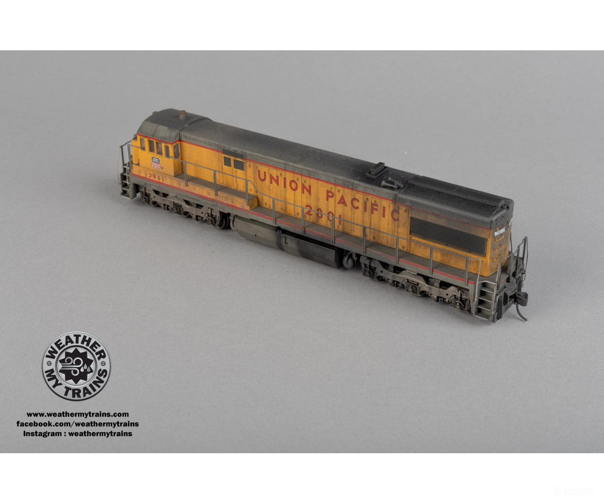 Atlas HO 10004615 GE U28C - LokSound/DCC - Master(R) Gold - Union Pacific #2801 - Weathered by WEATHER MY TRAINS