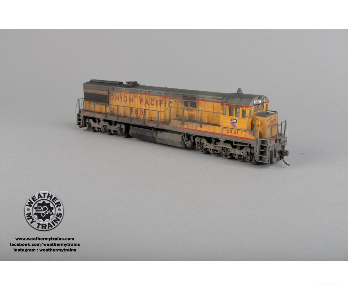 Atlas HO 10004615 GE U28C - LokSound/DCC - Master(R) Gold - Union Pacific #2801 - Weathered by WEATHER MY TRAINS