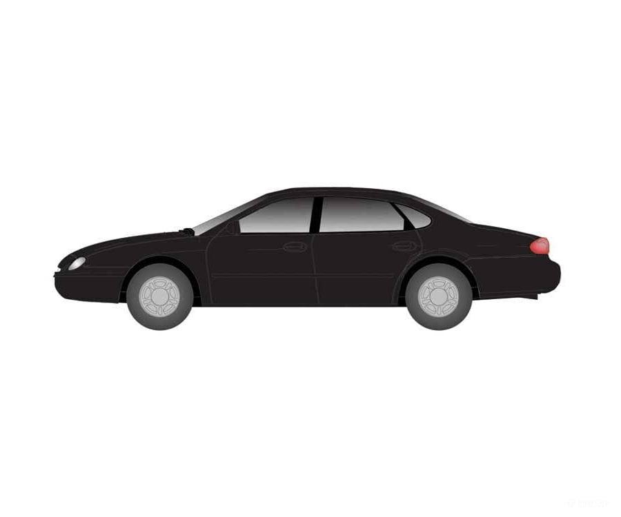 Atlas HO 1277 American Automobile - Ford - Taurus 1996 4-Door Sedan - Ebony Cars & Trucks