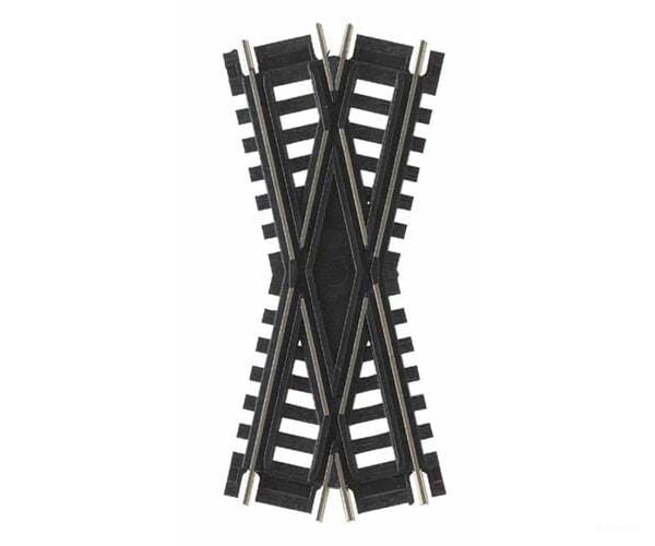 Atlas Ho 172 Custom-Line(R) Crossing - Code 100 -- 25-Degree 4-1/2 11.4Cm Black Ties Track &