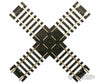 Atlas Ho 176 Custom-Line(R) Crossing - Code 100 -- 90-Degrees 6 15.2Cm Black Ties Track & Turnouts