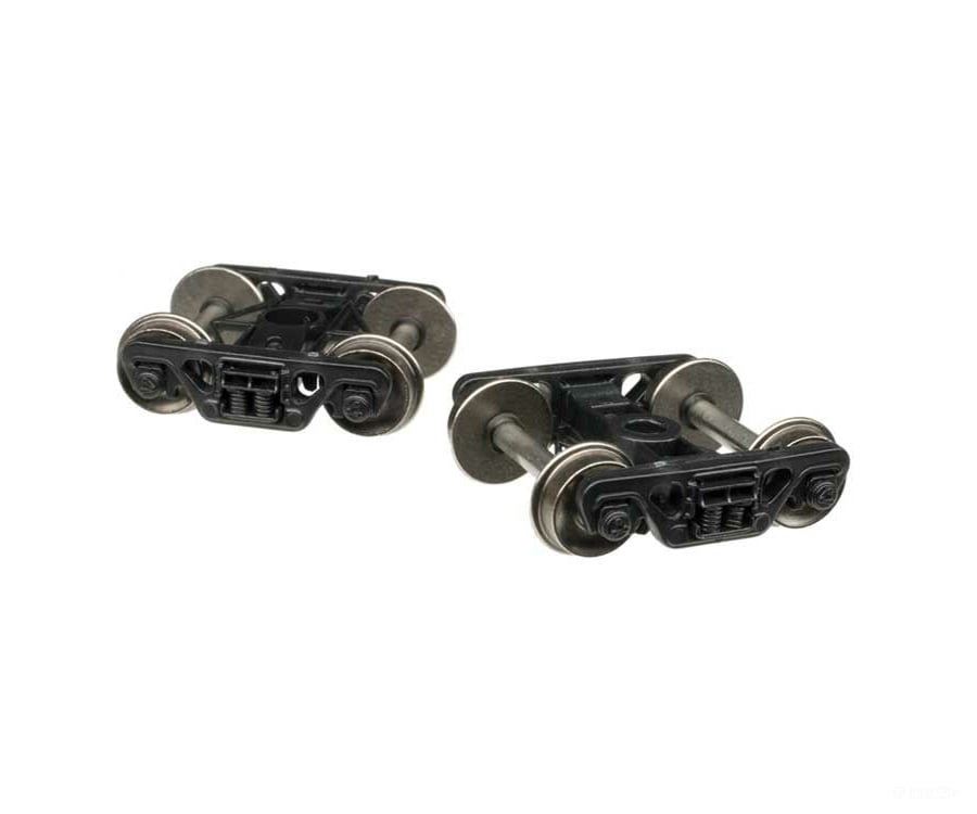 Atlas 195200 Amsted Rail Low-Deck Swing-Motion Truck With 28 Metal Wheels -- 1 Pair Couplers &
