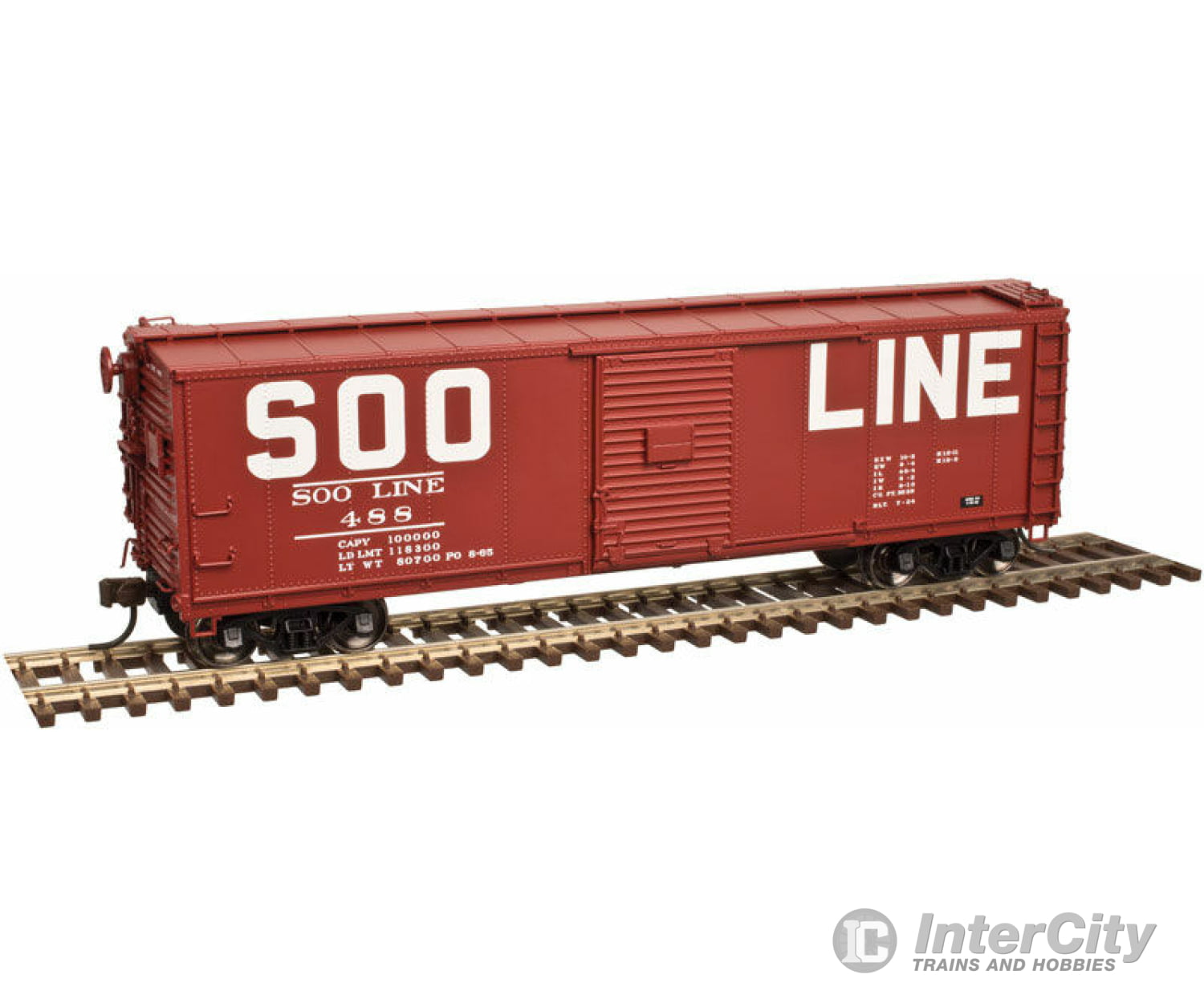 Atlas Ho 20004350 Usra Steel Rebuilt Boxcar - Ready To Run Master(R) -- Soo Line #488 (Boxcar Red