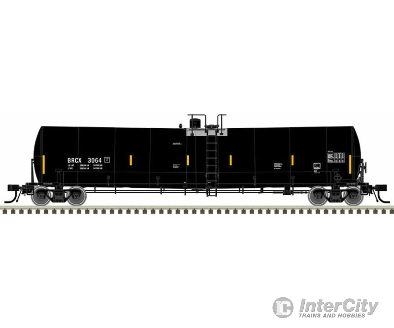 Atlas Ho 20005212 Trinity 25 500-Gallon Tank Car - Ready To Run Master(R) -- Union Brcx #3064 (Black