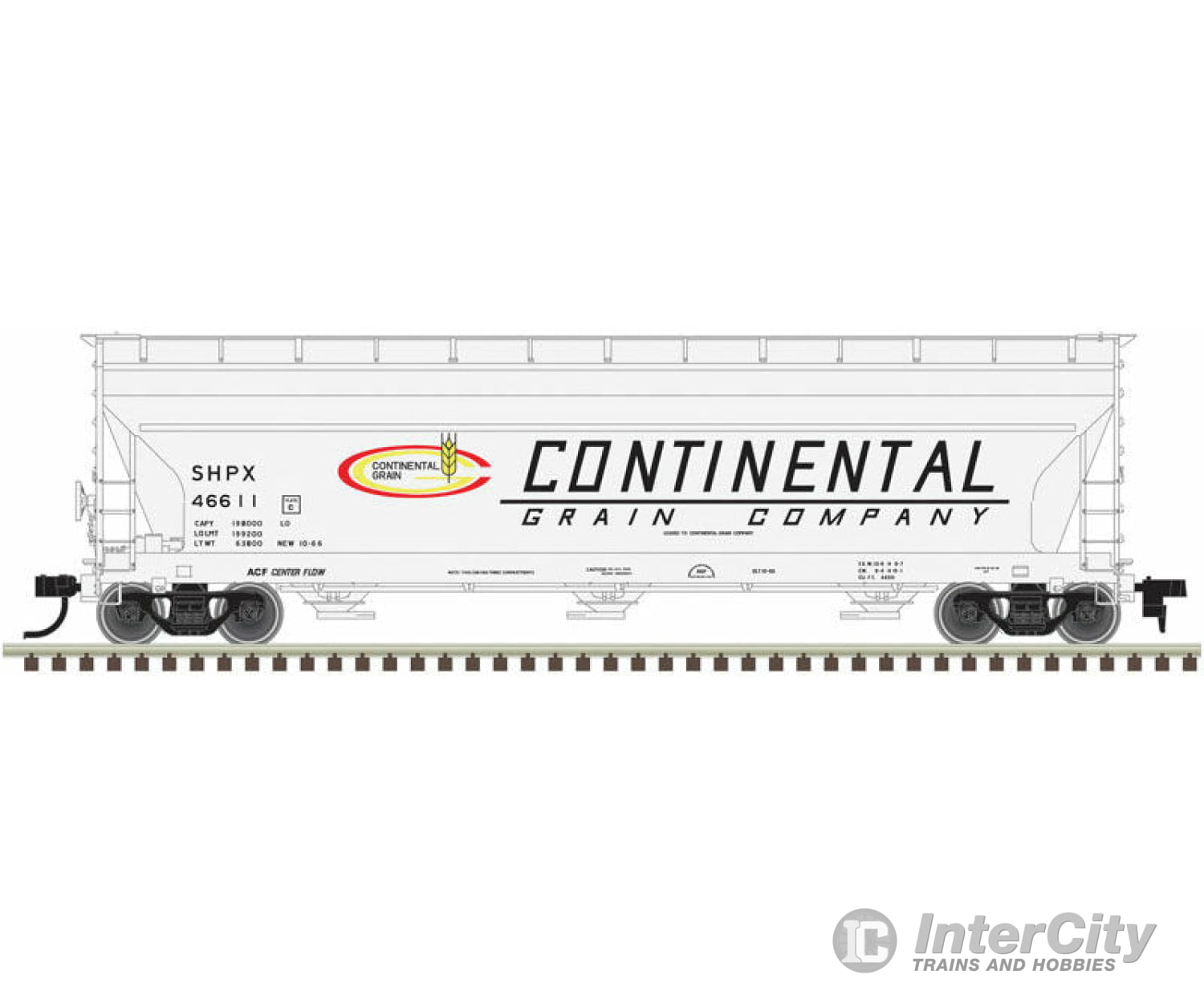 Atlas Ho 20005511 Acf 4650 Centerflow Covered Hopper Pre-1971 Version - Ready To Run Master(R) --