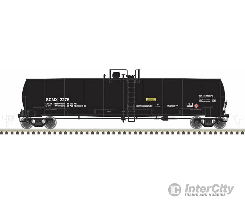 Atlas Ho 20005587 Acf 23 500 Gallon Tank Car - Ready To Run -- Shell Chemical #2262 (Black) Freight