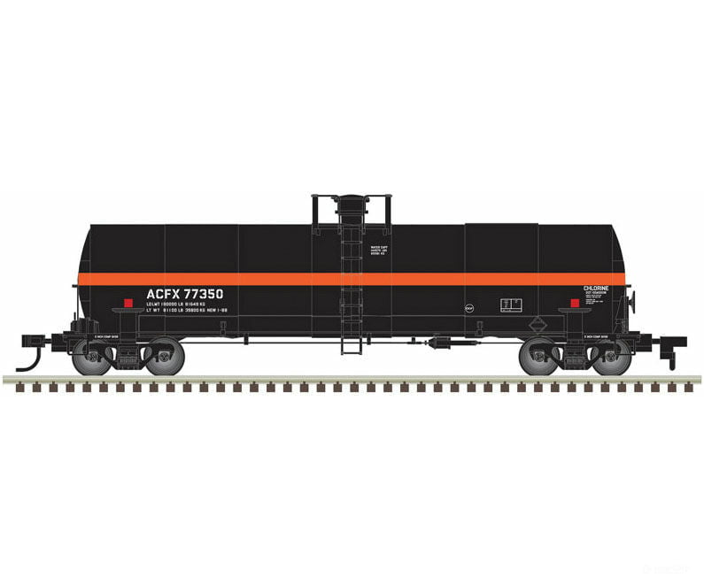 Atlas Ho 20005619 Acf 17 360-Gallon Tank Car - Ready To Run Master(R) -- Acfx #77356 (Black Orange)