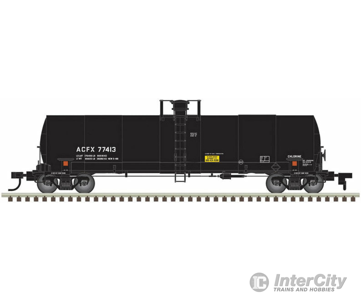 Atlas Ho 20005620 Acf 17 360-Gallon Tank Car - Ready To Run Master(R) -- Olin Acfx 77379 (Black)