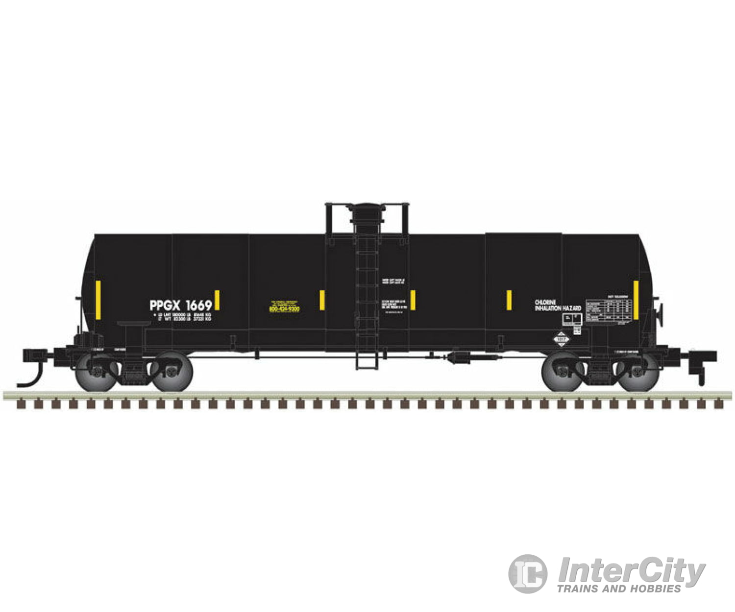 Atlas Ho 20005633 Acf 17 360-Gallon Tank Car - Ready To Run Master(R) -- Ppg Industries Ppgx 1669