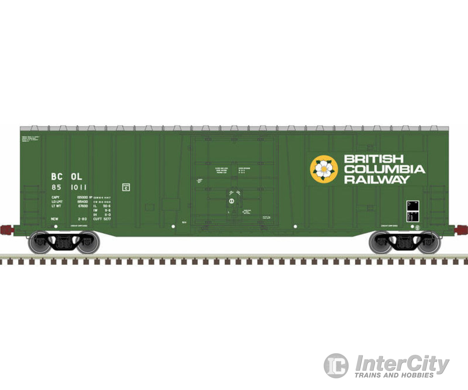 Atlas Ho 20006075 Nsc 5277 50 Plug-Door Boxcar - Ready To Run -- British Columbia Railway 851009