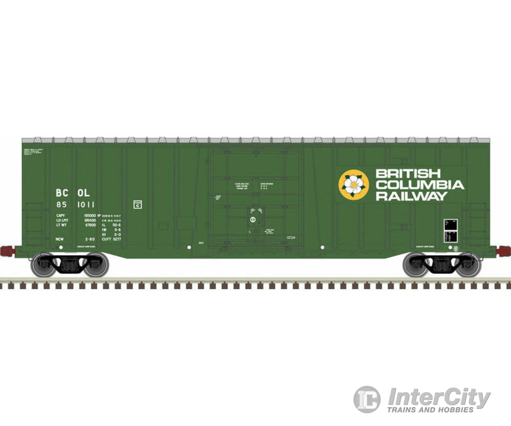 Atlas Ho 20006076 Nsc 5277 50 Plug-Door Boxcar - Ready To Run -- British Columbia Railway 851012