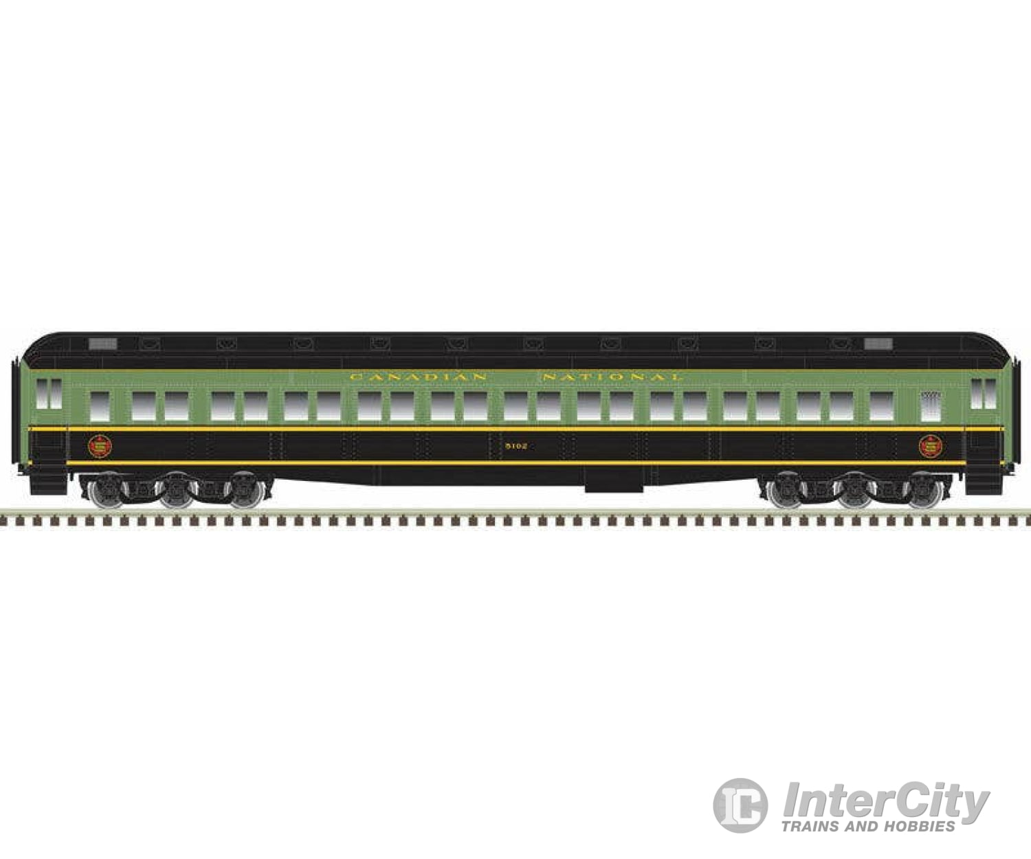 Atlas Ho 20006167 Heavyweight Paired-Window Coach - Ready To Run Master(R) Canadian National #5085