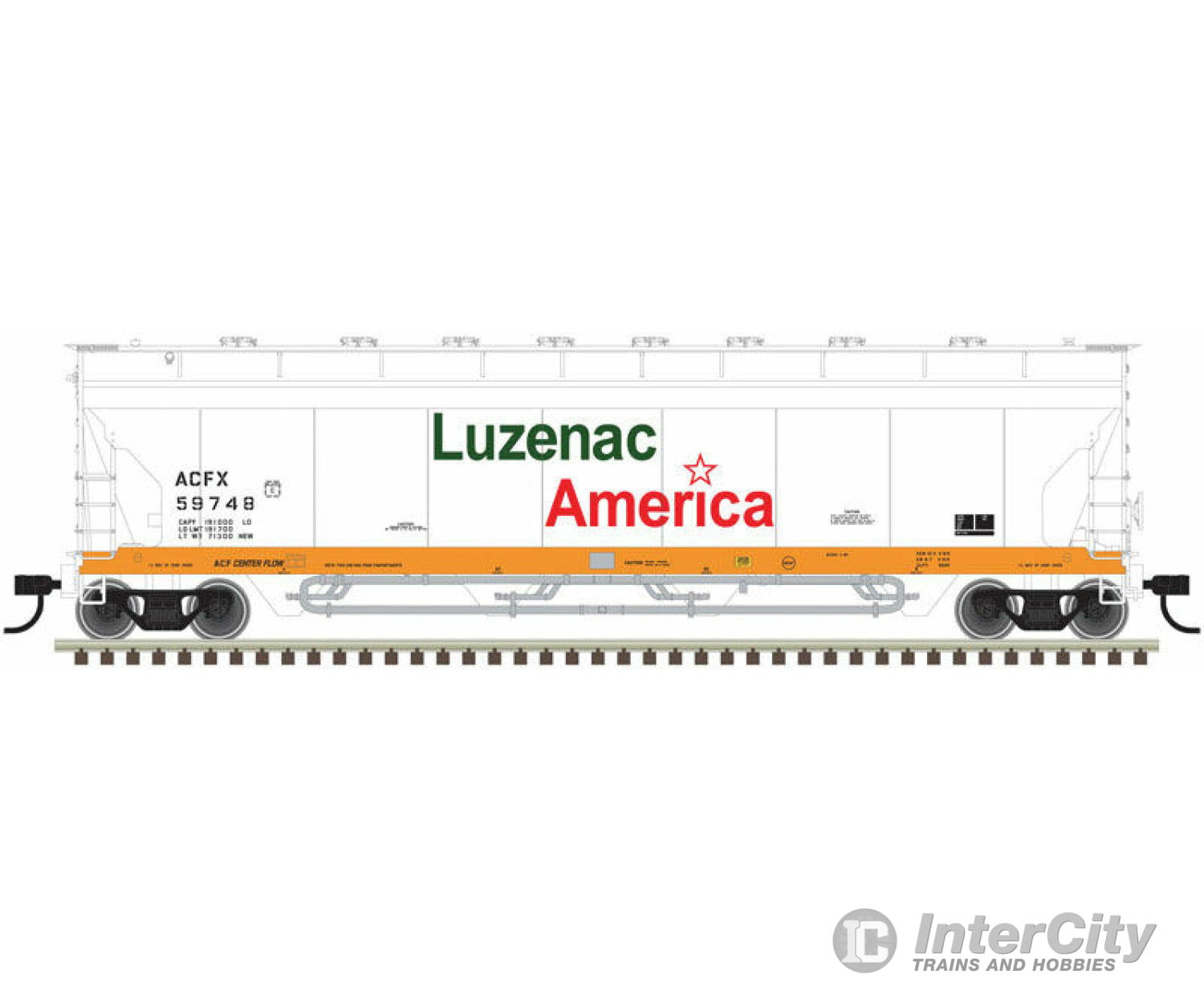 Atlas Ho 20006273 Pressureaide Centerflow Hopper - Ready To Run Master(R) -- Luzenac America 59755