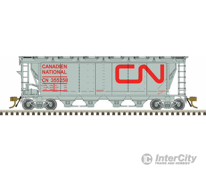 Atlas Ho 20006360 Slab-Side Covered Hopper - Ready To Run Master(R) -- Canadian National #355151