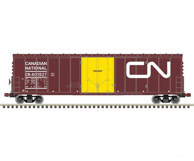 Atlas 20006516 Nsc 50 Newsprint Plug-Door Boxcar - Ready To Run -- Canadian National 401527 (Boxcar