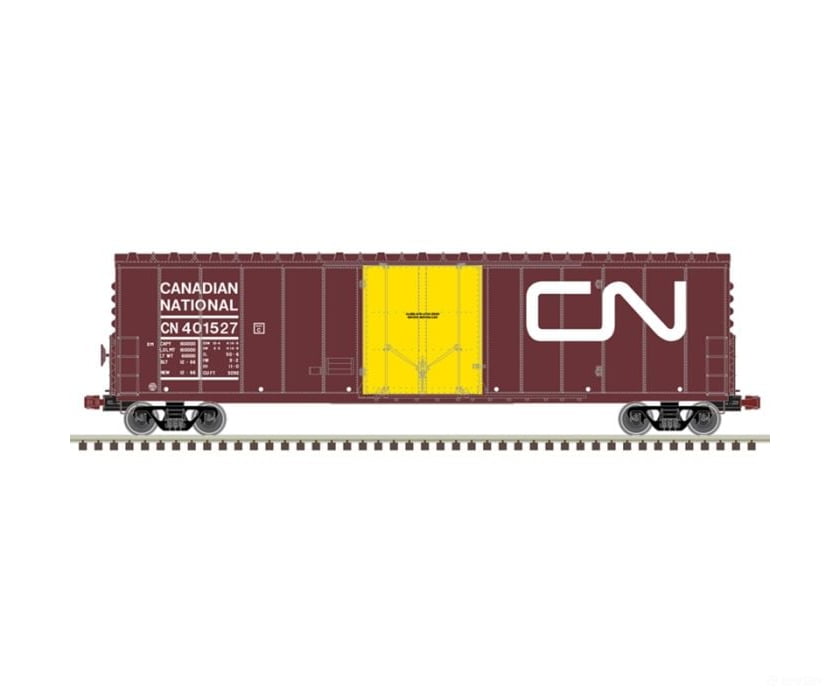 Atlas 20006518 Nsc 50’ Newsprint Plug-Door Boxcar - Canadian National 401666 Freight Cars