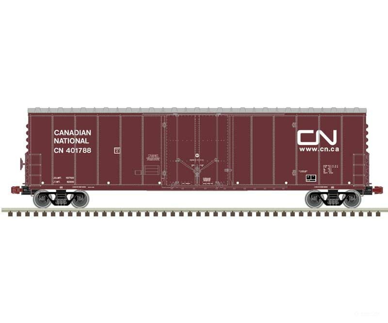 Atlas 20006519 Nsc 50 Newsprint Plug-Door Boxcar - Ready To Run -- Canadian National 401640 (Boxcar