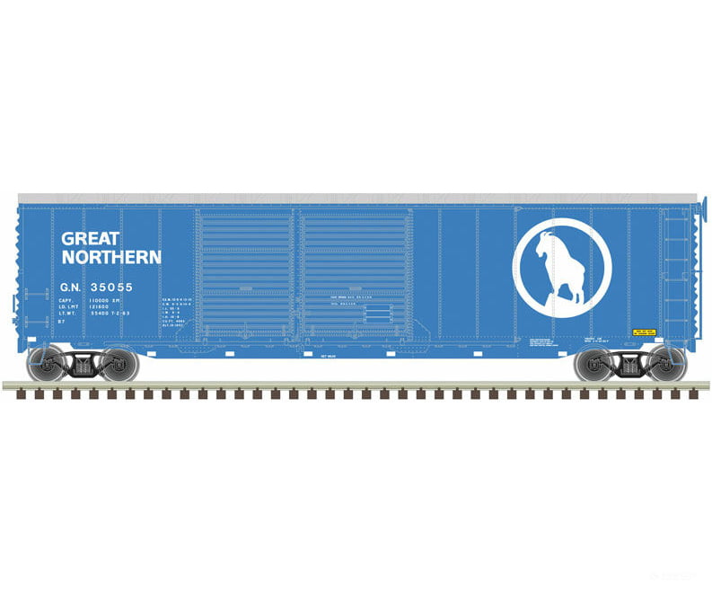 Atlas 20006580 Postwar 50 Double-Door Boxcar - Ready To Run Master(R) -- Great Northern 35809 (Big