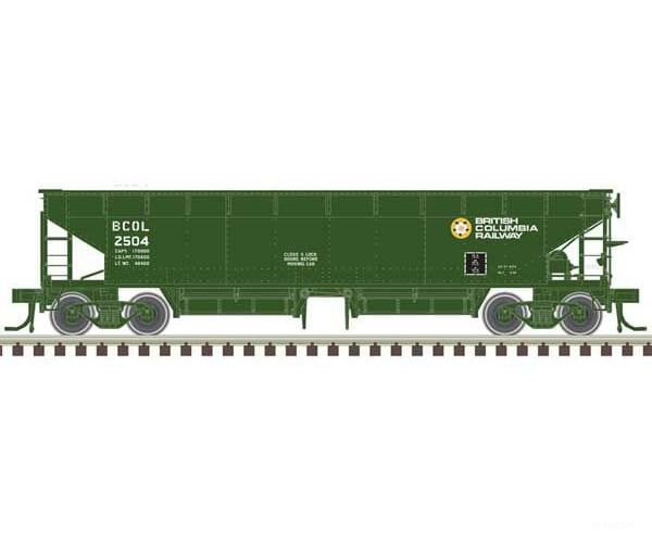 Atlas 20006799 70-Ton Hart Ballast Car - Ready To Run Master(R) -- British Columbia Railway 2509