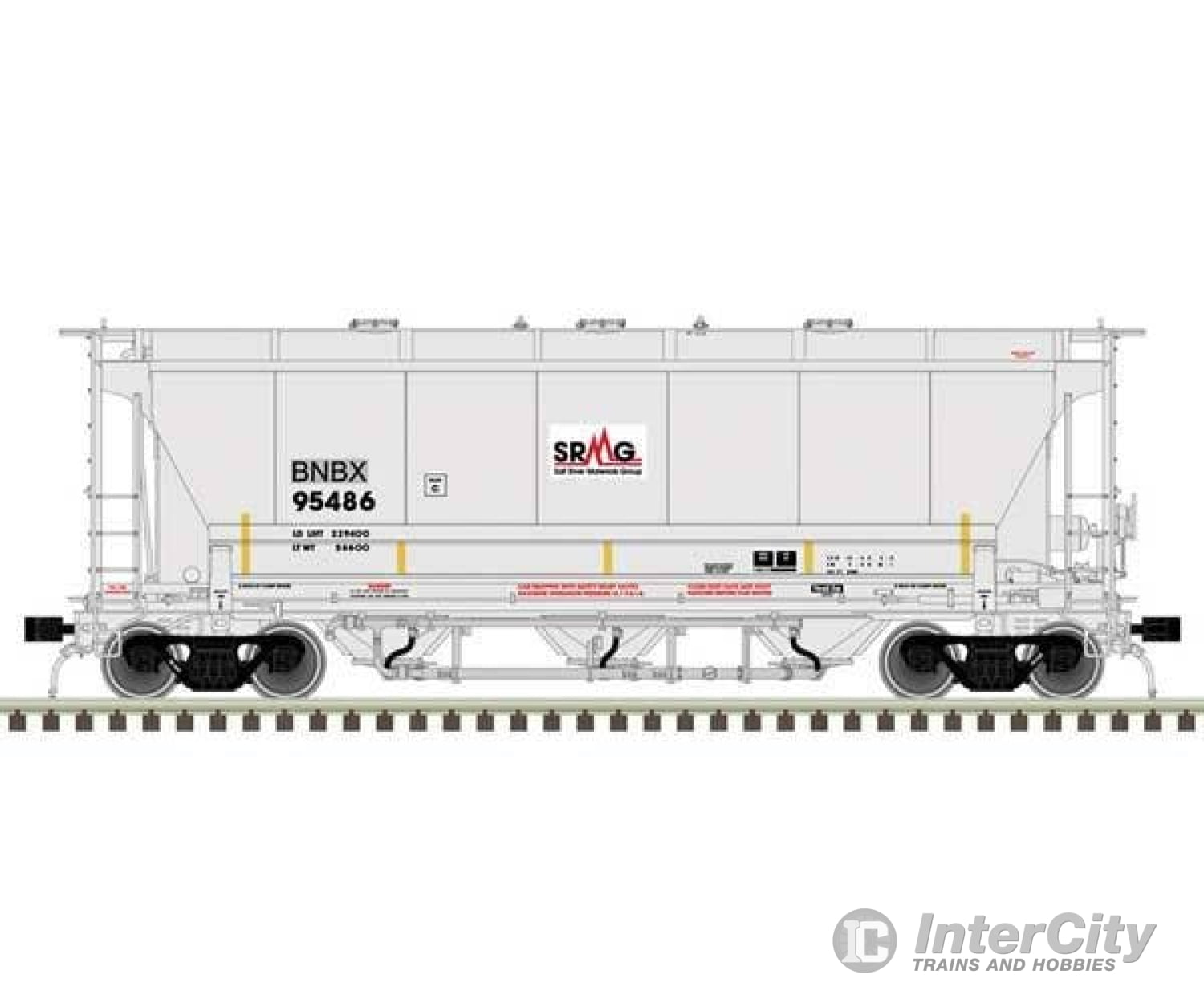 Atlas Ho 20006834 Trinity 3230 3-Bay Covered Hopper - Ready To Run Master(R) Plus Greenbrier