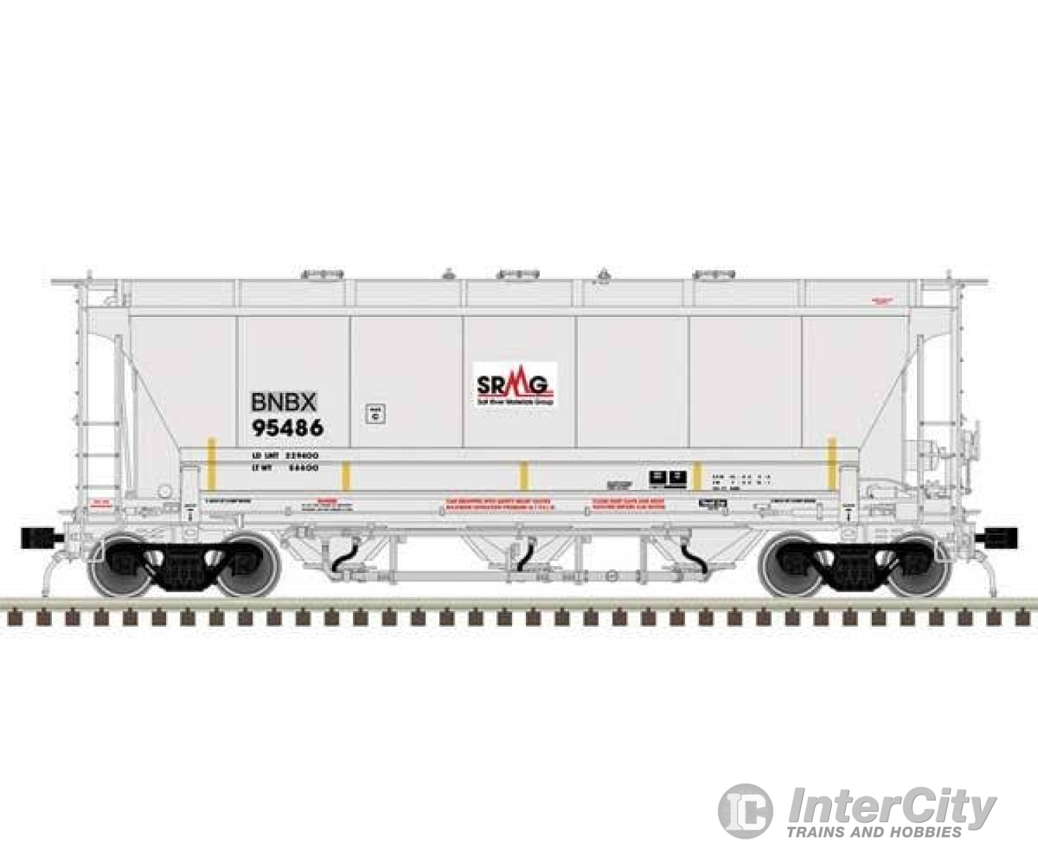 Atlas Ho 20006835 Trinity 3230 3-Bay Covered Hopper - Ready To Run Master(R) Plus Greenbrier