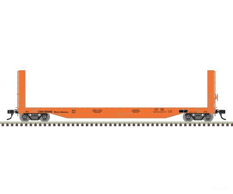 Atlas 20007098 516 Bulkhead Flatcar - Ready To Run Master(R) -- Canadian National #603417 (Orange