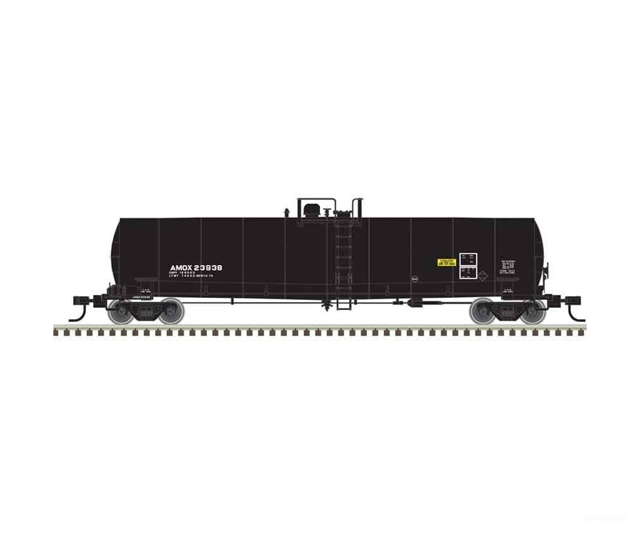 Atlas HO 20007613 ACF 23,500-Gallon Tank Car - Master(R) - Amoco AMOX #23938 (black reporting marks only) - Freight Cars