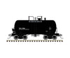 Atlas HO 20007802 10,000-Gallon Beer Can Tank Car - Texaco TCX #1254 (black reporting marks only) Freight Cars