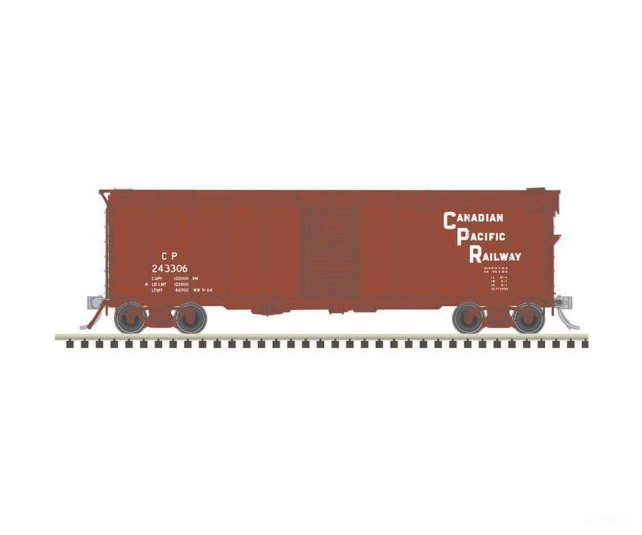 Atlas HO 20007899 40’ Minibox Boxcar - Master(R) - Canadian Pacific #242397 (Boxcar Red Stepped Lettering) - Freight