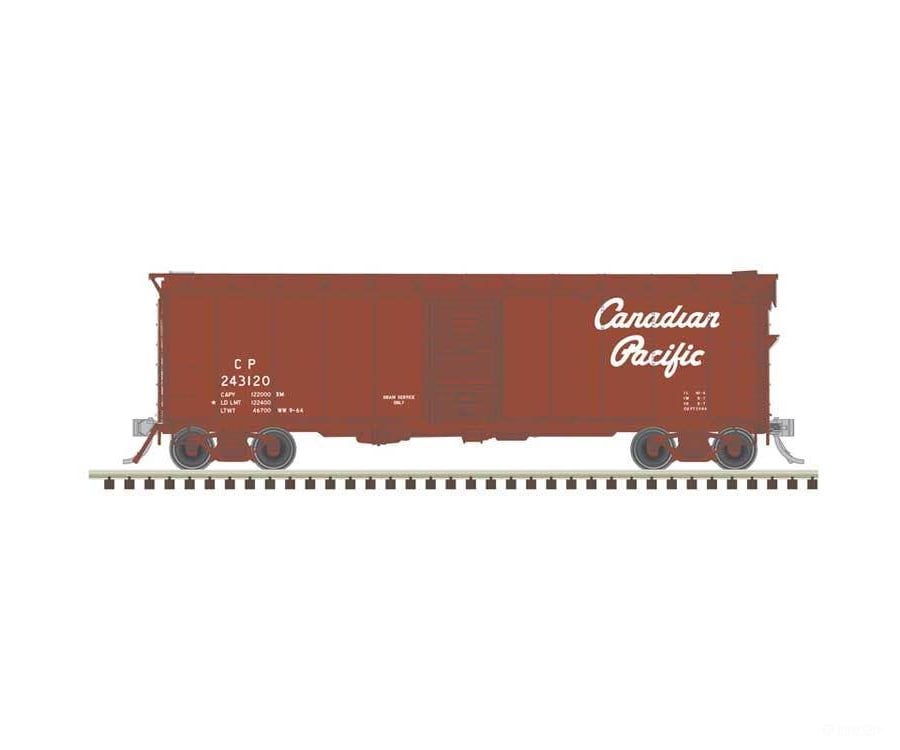 Atlas HO 20007903 40’ Minibox Boxcar - Master(R) - Canadian Pacific #404544 (Boxcar Red Script Lettering) - Freight Cars