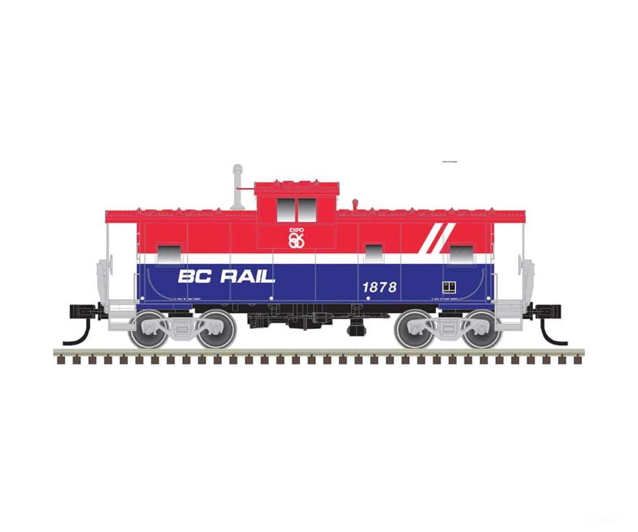 Atlas HO 20007930 Vision Cab Caboose/Van BC Rail BCOL 1875 Freight Cars