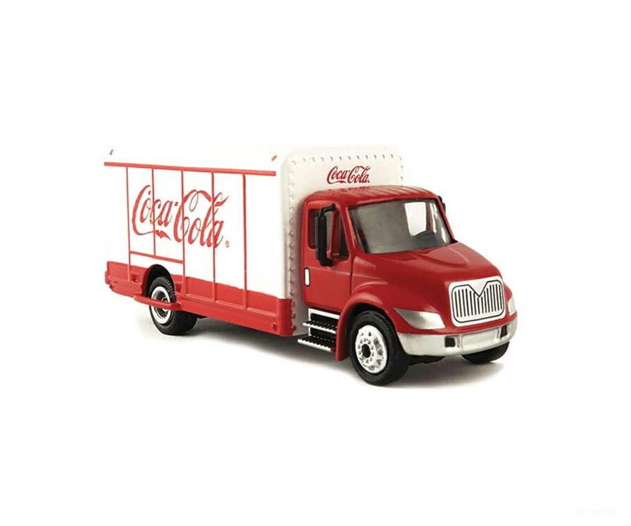 Atlas 25000032 Beverage Delivery Truck (Metal) - Assembled -- Coca-Cola (White Red) Cars & Trucks