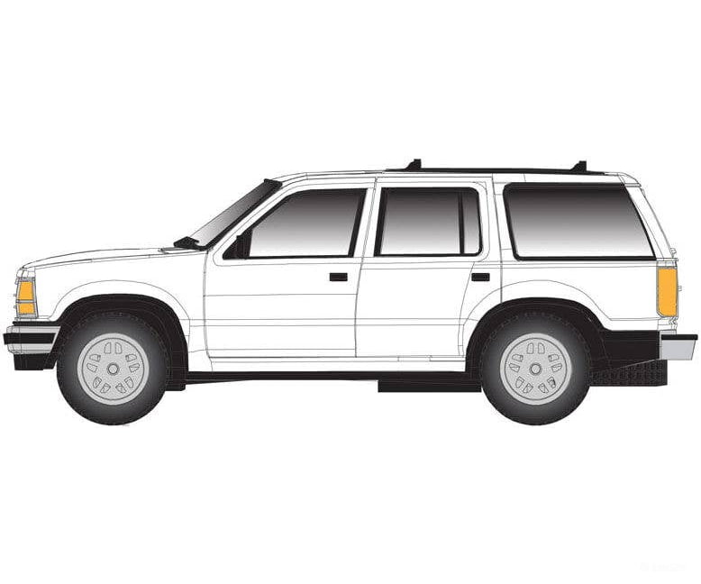 Atlas HO 30000072 1993 Ford(R) Explorer w/Rotary Beacon (Non-Operating) - Assembled - Master(R) - Painted Unlettered