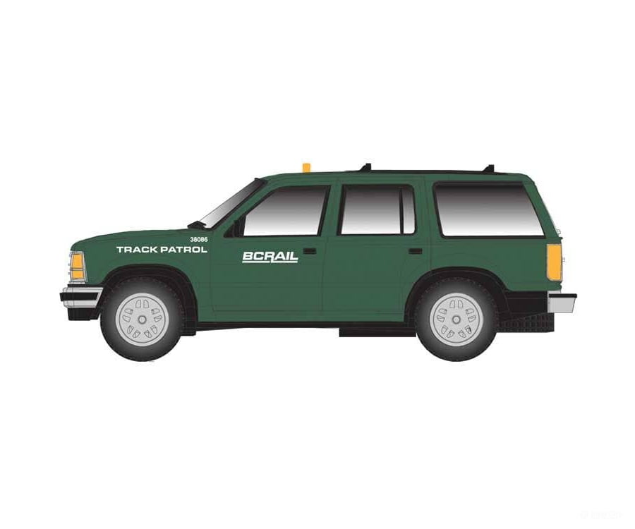 Atlas HO 30000155 1993 Ford(R) Explorer - Assembled - BC Rail (green white) - Cars & Trucks
