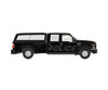 Atlas 35000009 Ford(R) F-350 Crew-Cab Pickup Truck - Assembled -- Stealth Police With Cap (Black