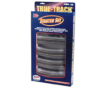 Atlas 488 True-Track(R) Code 83 Track & Roadbed System -- Starter Set (18 Sections 2 Switches