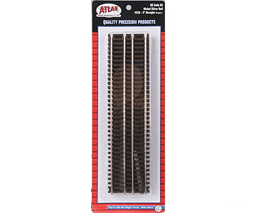 Atlas Ho 520 Code 83 Snap Track - Straight Sections -- 9 22.9Cm Pkg(6) & Turnouts