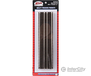 Atlas Ho 520 Code 83 Snap Track - Straight Sections -- 9 22.9Cm Pkg(6) & Turnouts