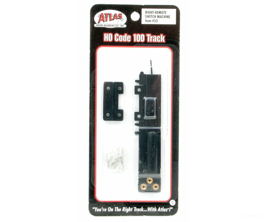Atlas Ho 53 Remote Control Switch Machine -- Right Hand Black Ties Track & Turnouts