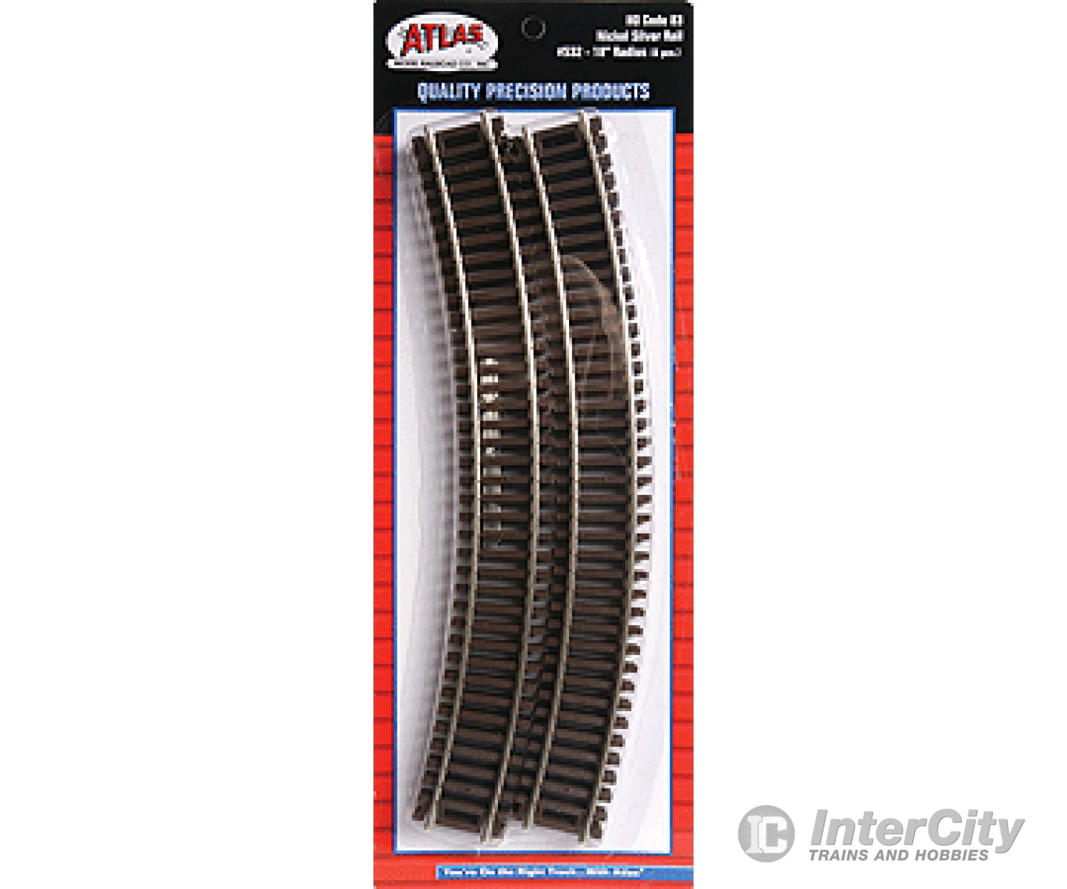 Atlas Ho 532 Code 83 Curved Snap Track -- 18 Radius Pkg(6) & Turnouts