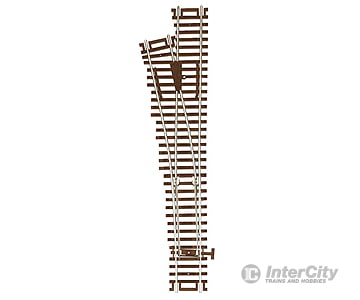 Atlas Ho 561 Code 83 Custom-Line(R) Turnout W/Nickel-Silver Rail & Brown Ties -- #4 Left Hand Track