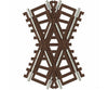 Atlas Ho 573 Code 83 Crossing - Nickel Silver With Brown Ties -- 25 Degrees Track & Turnouts